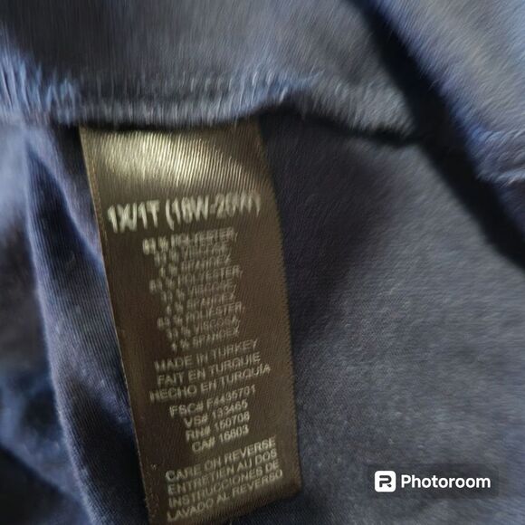 Studio 1886 Classic T Shirt Wmns SZ 1X Capsule Normcore Open Weave Back Everyday - Picture 5 of 5